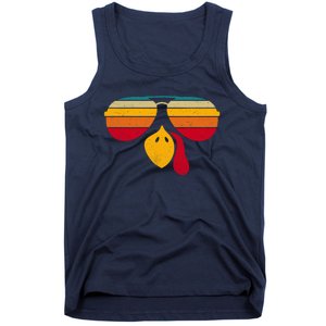 Turkey Face With Retro Sunglass Tank Top