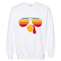 Turkey Face With Retro Sunglass Garment-Dyed Sweatshirt