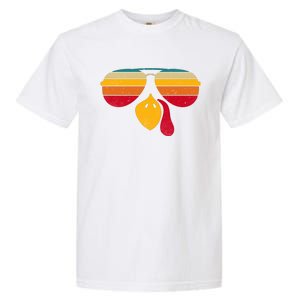 Turkey Face With Retro Sunglass Garment-Dyed Heavyweight T-Shirt