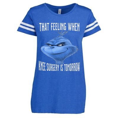 That Feeling When Knee Surgery Is Tomorrow Funny Meme Enza Ladies Jersey Football T-Shirt