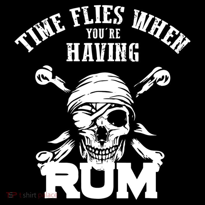 Time Flies When YouRe Having Rum Rum Drinkers Tall T-Shirt