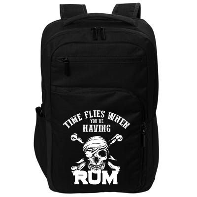 Time Flies When YouRe Having Rum Rum Drinkers Impact Tech Backpack