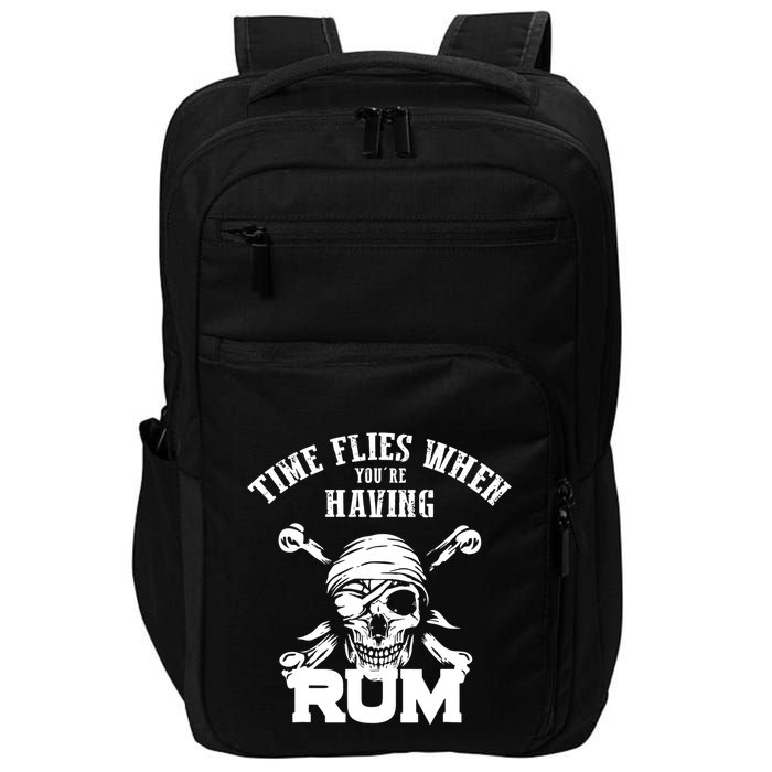 Time Flies When YouRe Having Rum Rum Drinkers Impact Tech Backpack