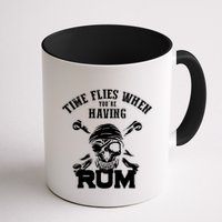 Time Flies When YouRe Having Rum Rum Drinkers Mug