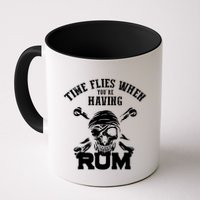 Time Flies When YouRe Having Rum Rum Drinkers Mug