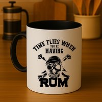 Time Flies When YouRe Having Rum Rum Drinkers Mug