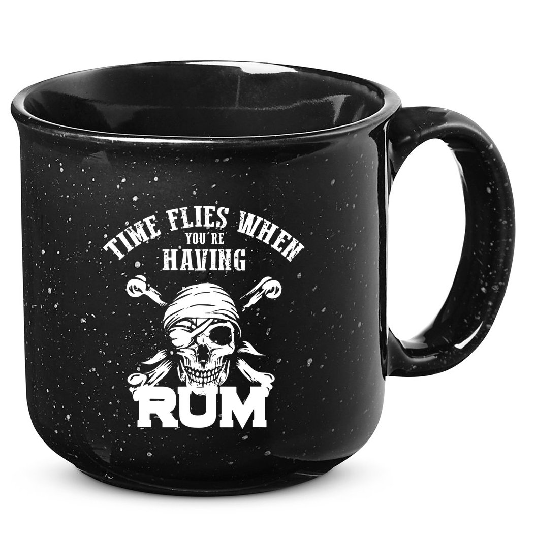 Time Flies When YouRe Having Rum Rum Drinkers 15oz Campfire Ceramic Mug