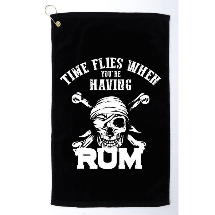 Time Flies When YouRe Having Rum Rum Drinkers Golf Towel