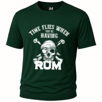 Time Flies When YouRe Having Rum Rum Drinkers Cooling Performance Crew T-Shirt