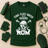 Time Flies When YouRe Having Rum Rum Drinkers Cooling Performance Crew T-Shirt