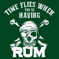 Time Flies When YouRe Having Rum Rum Drinkers Apron