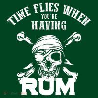 Time Flies When YouRe Having Rum Rum Drinkers Poster