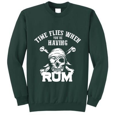 Time Flies When YouRe Having Rum Rum Drinkers Tall Sweatshirt
