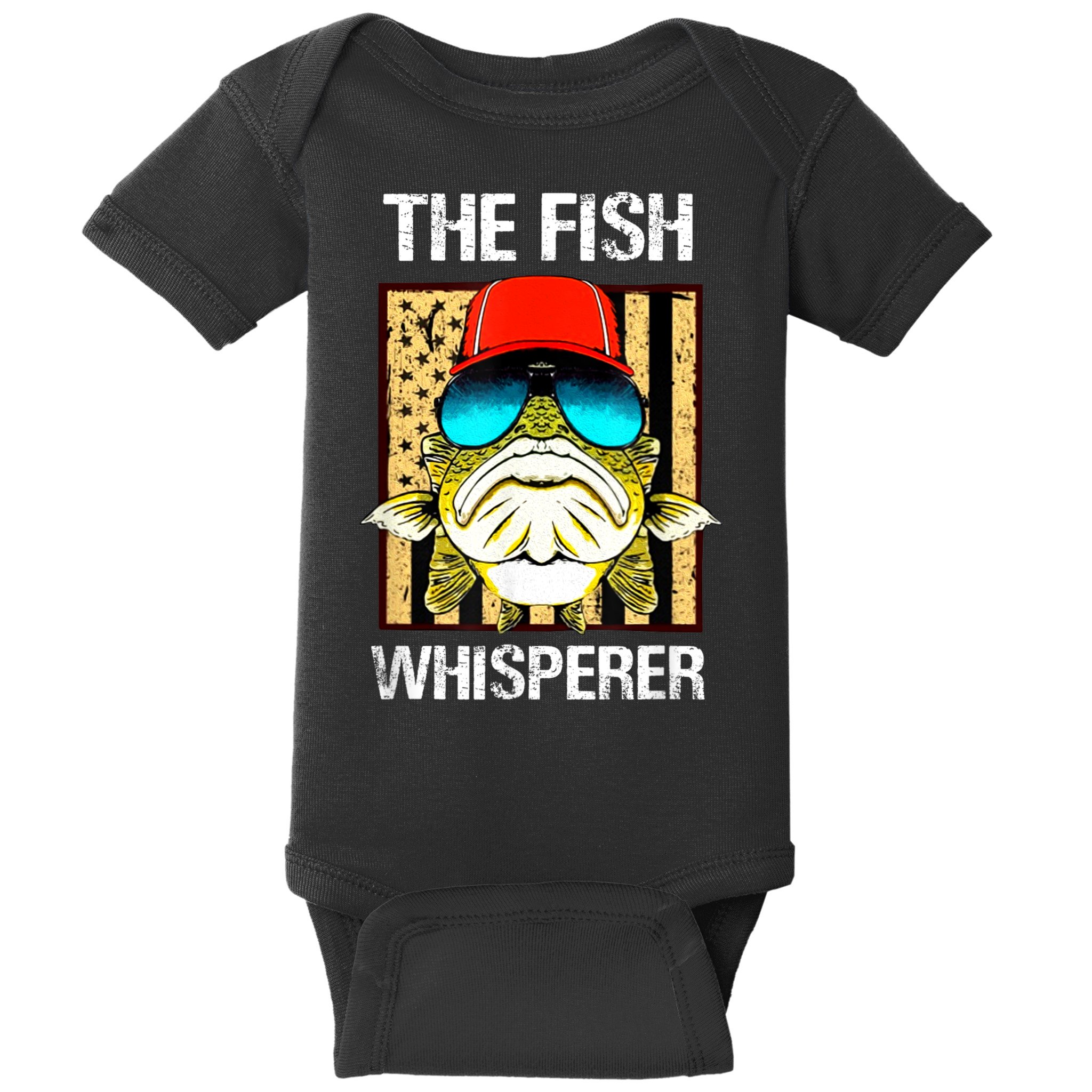 The FISH Whisperer Funny Baby Bodysuit