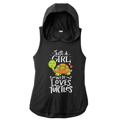 Turtle For Who Love Turtles Sea Animal Pet Lover Gift Ladies PosiCharge Tri-Blend Wicking Draft Hoodie Tank