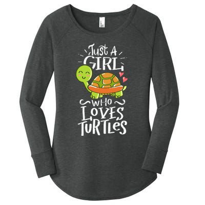 Turtle For Who Love Turtles Sea Animal Pet Lover Gift Women's Perfect Tri Tunic Long Sleeve Shirt