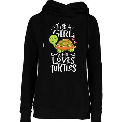 Turtle For Who Love Turtles Sea Animal Pet Lover Gift Womens Funnel Neck Pullover Hood