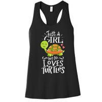 Turtle For Who Love Turtles Sea Animal Pet Lover Gift Women's Racerback Tank