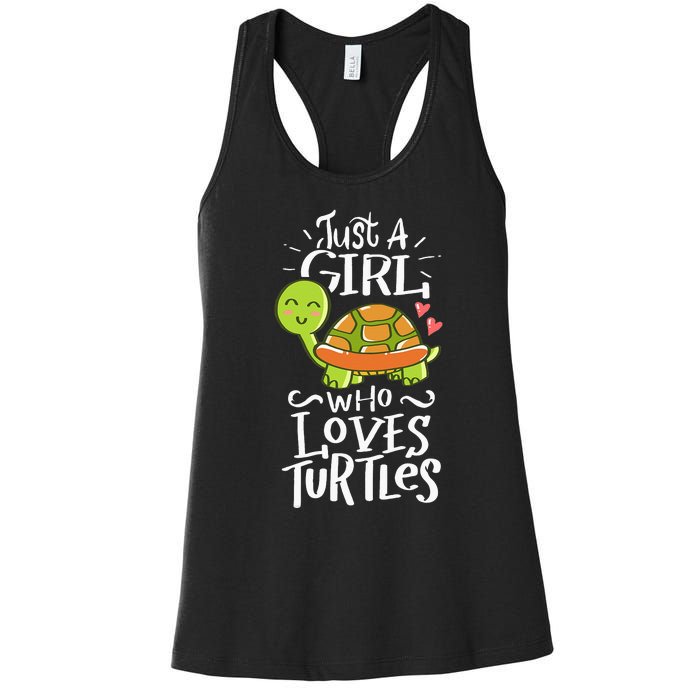 Turtle For Who Love Turtles Sea Animal Pet Lover Gift Women's Racerback Tank