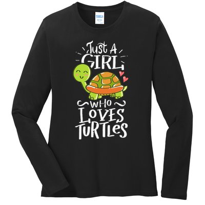 Turtle For Who Love Turtles Sea Animal Pet Lover Gift Ladies Long Sleeve Shirt