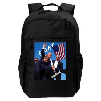 Trump Fight With Fist In Air Facsimile Signature Backpack