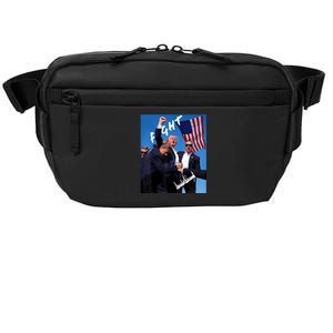 Trump Fight With Fist In Air Facsimile Signature Crossbody Pack