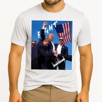 Trump Fight With Fist In Air Facsimile Signature Cooling Performance Crew T-Shirt