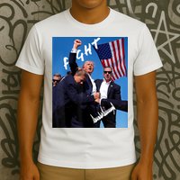 Trump Fight With Fist In Air Facsimile Signature T-Shirt