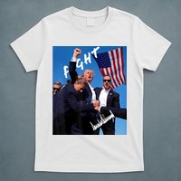Trump Fight With Fist In Air Facsimile Signature T-Shirt
