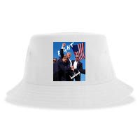 Trump Fight With Fist In Air Facsimile Signature Sustainable Bucket Hat