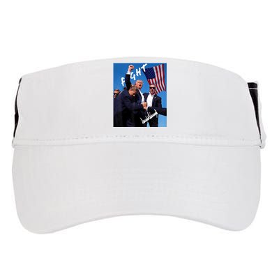 Trump Fight With Fist In Air Facsimile Signature Adult Drive Performance Visor