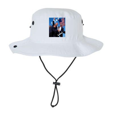 Trump Fight With Fist In Air Facsimile Signature Bucket Hat