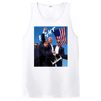 Trump Fight With Fist In Air Facsimile Signature PosiCharge Competitor Tank