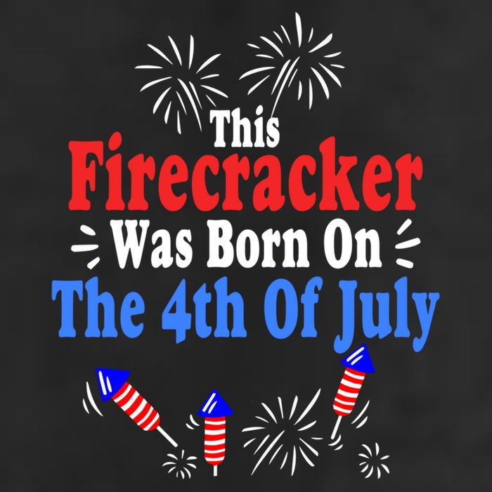 This Firecracker Was Born On The 4th Of July Birthday Usa Us Gift Cool Comfort Performance Bucket Hat