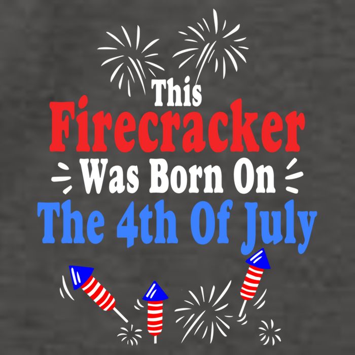 This Firecracker Was Born On The 4th Of July Birthday Usa Us Gift Vector Backpack