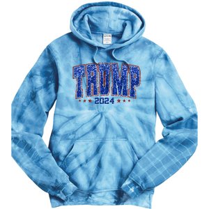 Trump For Women 2024 Retro Trump Girl Maga Trump 2024 Tie Dye Hoodie