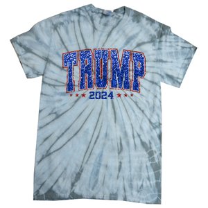 Trump For Women 2024 Retro Trump Girl Maga Trump 2024 Tie-Dye T-Shirt