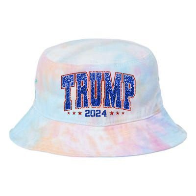 Trump For Women 2024 Retro Trump Girl Maga Trump 2024 Tie Dye Newport Bucket Hat