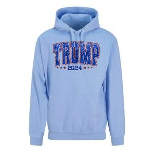 Trump For Women 2024 Retro Trump Girl Maga Trump 2024 Unisex Surf Hoodie