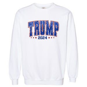 Trump For Women 2024 Retro Trump Girl Maga Trump 2024 Garment-Dyed Sweatshirt