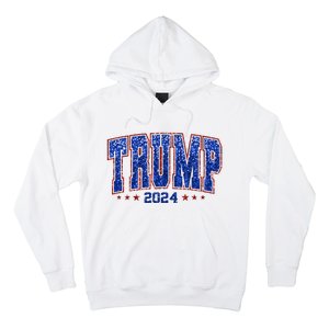 Trump For Women 2024 Retro Trump Girl Maga Trump 2024 Hoodie