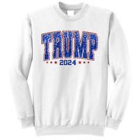 Trump For Women 2024 Retro Trump Girl Maga Trump 2024 Sweatshirt