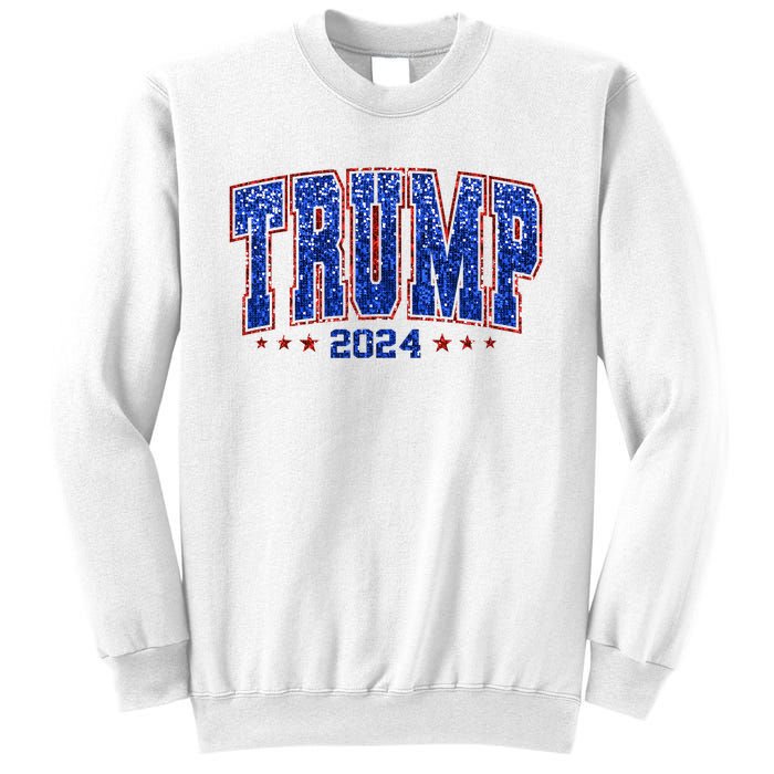 Trump For Women 2024 Retro Trump Girl Maga Trump 2024 Sweatshirt