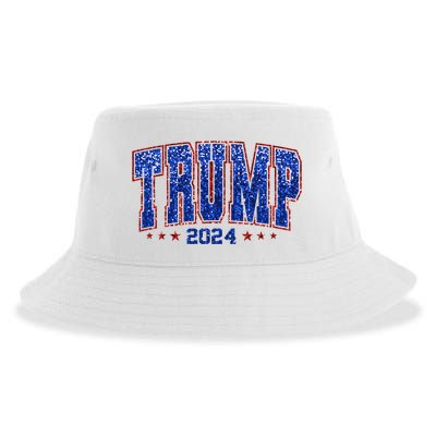 Trump For Women 2024 Retro Trump Girl Maga Trump 2024 Sustainable Bucket Hat