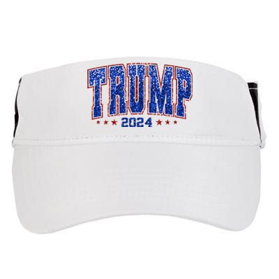 Trump For Women 2024 Retro Trump Girl Maga Trump 2024 Adult Drive Performance Visor