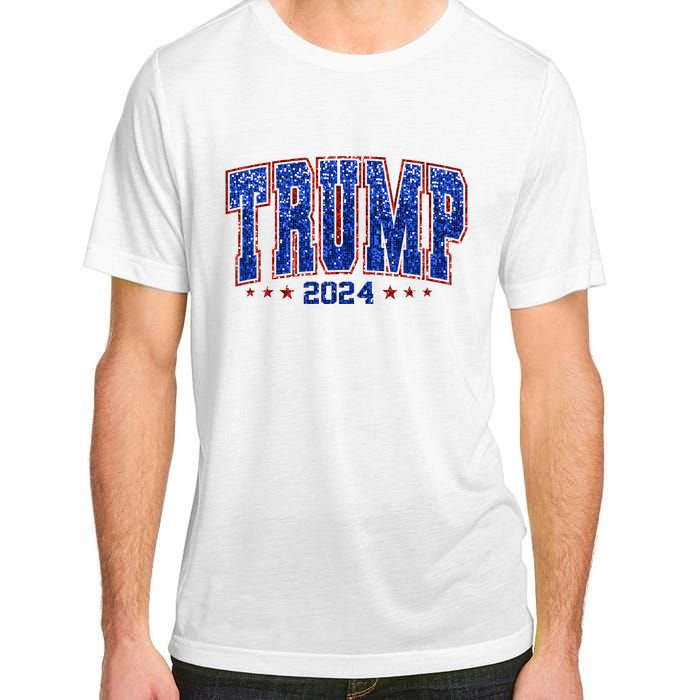 Trump For Women 2024 Retro Trump Girl Maga Trump 2024 Adult ChromaSoft Performance T-Shirt