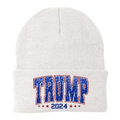 Trump For Women 2024 Retro Trump Girl Maga Trump 2024 Knit Cap Winter Beanie