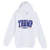 Trump For Women 2024 Retro Trump Girl Maga Trump 2024 Premium Pullover Hoodie