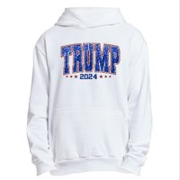 Trump For Women 2024 Retro Trump Girl Maga Trump 2024 Urban Pullover Hoodie