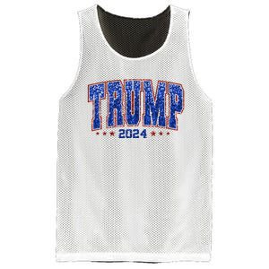 Trump For Women 2024 Retro Trump Girl Maga Trump 2024 Mesh Reversible Basketball Jersey Tank